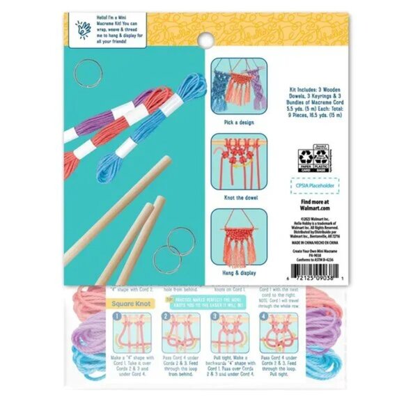 Create Your Own Macrame, Craft Kit for Kids - Picture 2 of 6